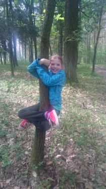 V lese s pan� u�itelkou Martinou