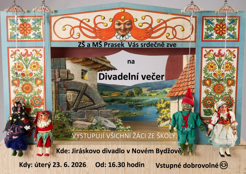 Program Divadeln�ho ve�era Z� a M� Prasek, 24. 6. 2026